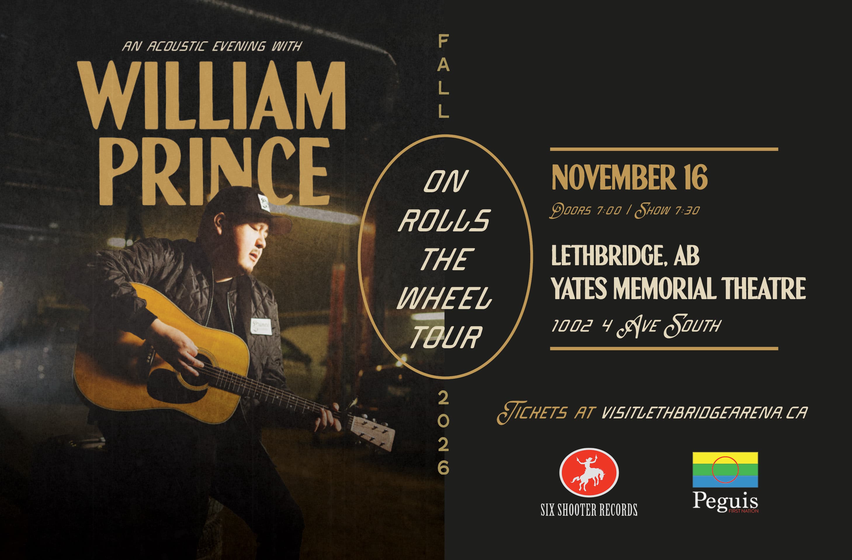 An Acoustic Evening With William Prince: On Rolls The Wheel Tour